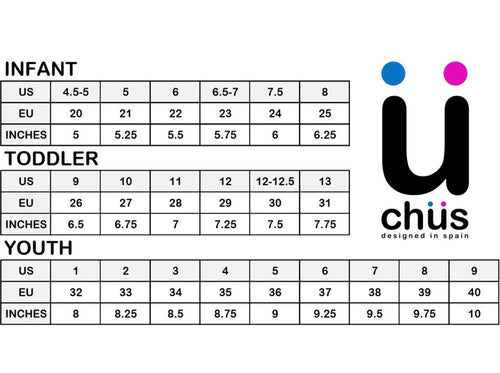 Chus - Size Chart