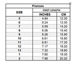 L'AMOUR - Frances Size Chart