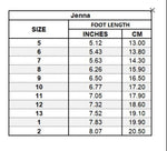 L'AMOUR - Jenna - Size Chart